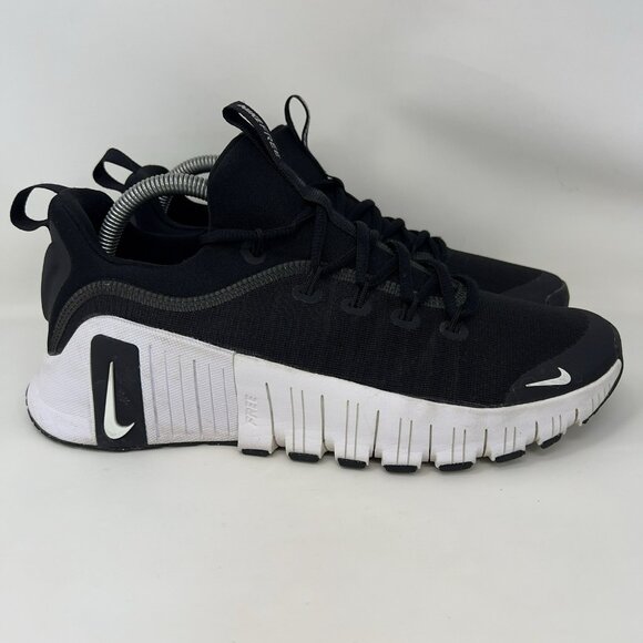 Nike Free Metcon 6 Running Shoes Black White Men’s Size 8/ Women’s Size 9.5 - Picture 1 of 7